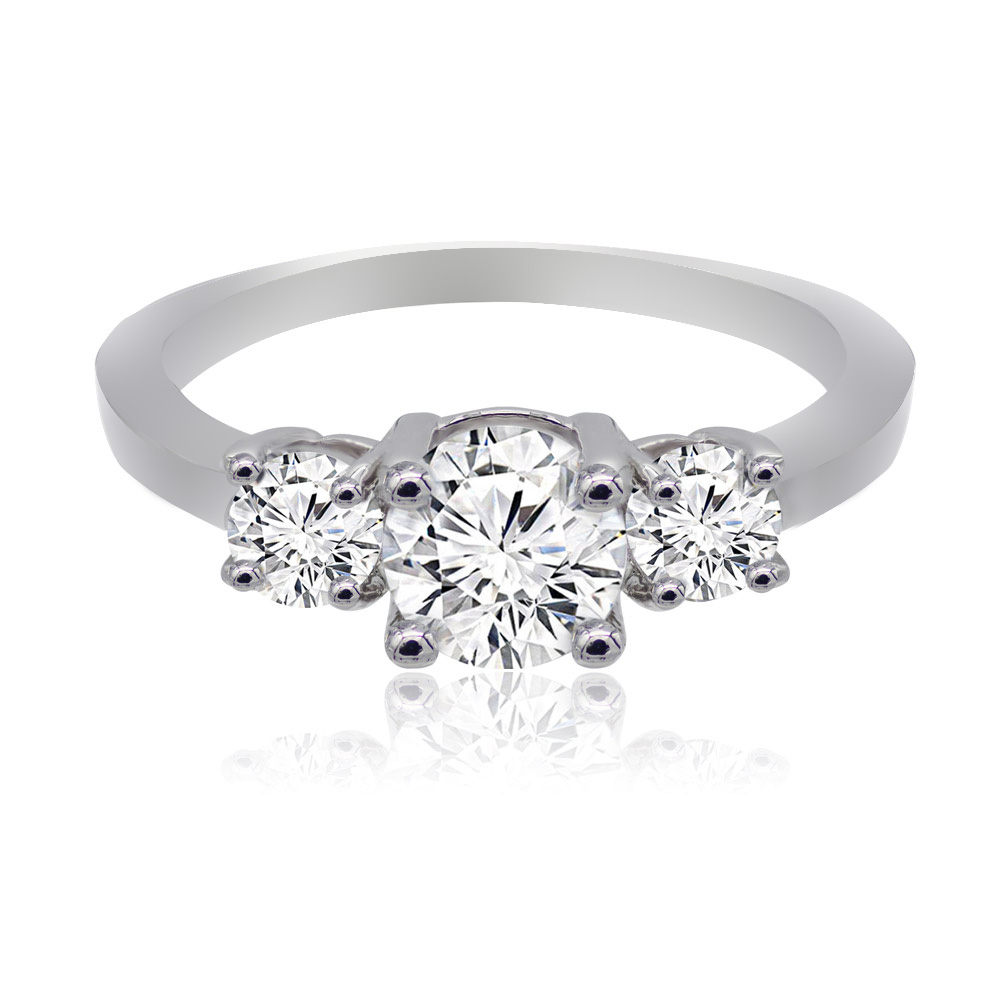 Simply Three Stone Engagement Ring